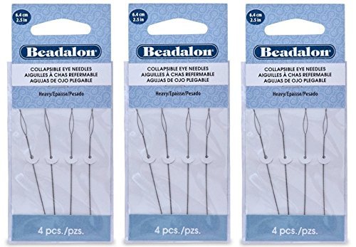 Collapsible Eye Needles, 2.5 in (6.4 cm), Heavy, 4 pc