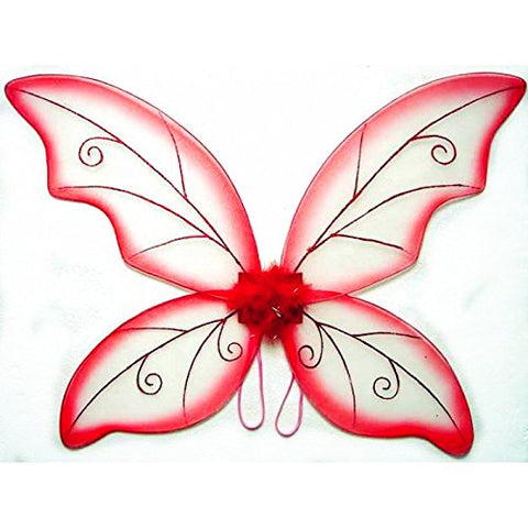 Adult Wild Fairy Wing. Color: Red/Green/Purple/ Black. Size 34" (fits kids and adults)