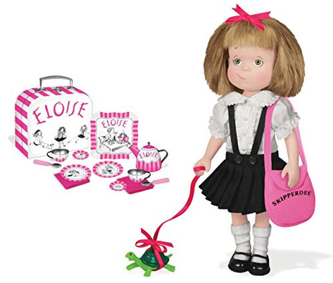 Eloise Poseable Doll with Skiperdee and Purse and
Eloise Tin Tea Set(not in Pricelist)