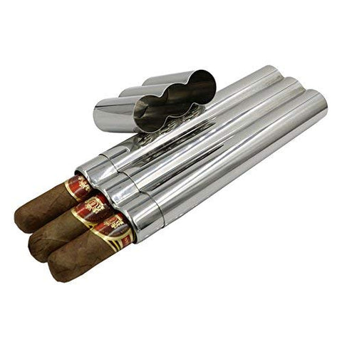 3 Cigar Stainless Steel Tube