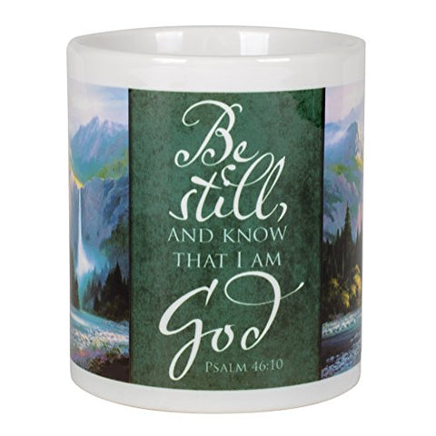 Ceramic Mug - Be still, and know that I am God Psalm 46:10,  12oz