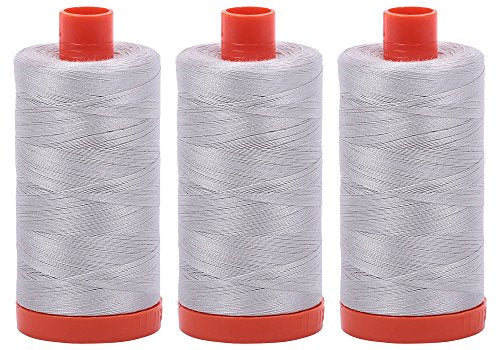 Aurifil- 50wt Cotton 1,422yd, Aluminium