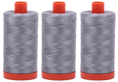Aurifil- 50wt Cotton 1,422yd, Grey
