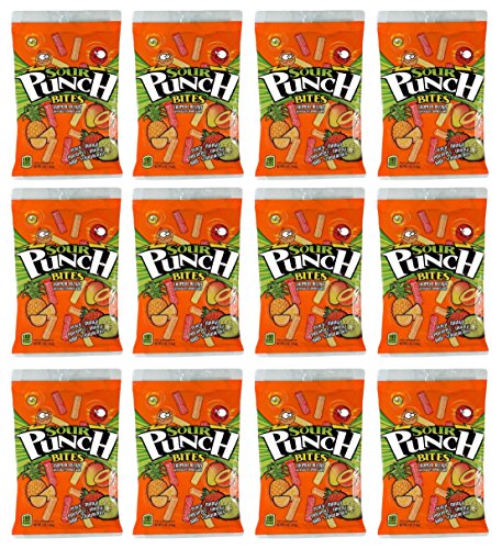 Sour Punch Bites 4 Oz Peg Bag Tropical Blends