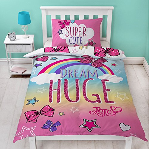 JoJo Siwa Cute Single Panel Duvet Set (JOJCUTDS001) - 135cm x 200cm (53in x 78.5in)
