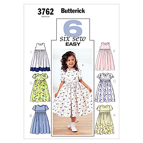 Butterick - Children's and Girls' Empire-Waist Dresses, 2-3-4-5
