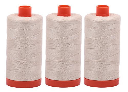 Aurifil- 50wt Cotton 1,422yd, Light Beige