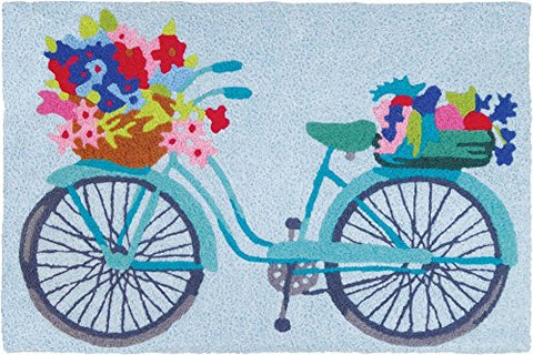 Accent Rug - Flower Basket on Bicycle 20" x 30"
