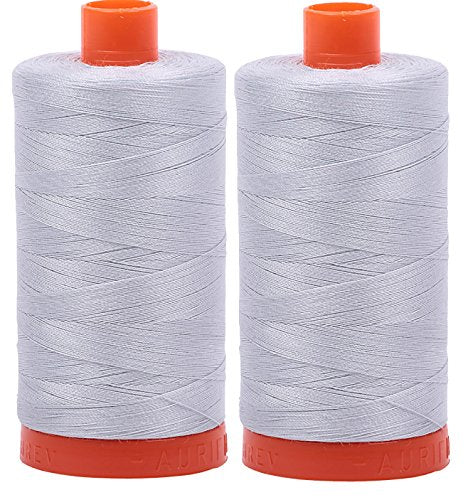 Aurifil- 50wt Cotton 1,422yd, Dove (2 Pieces)