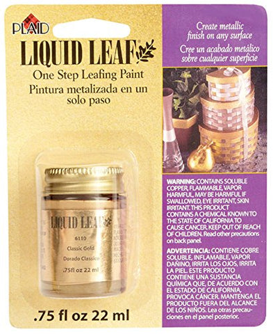 Liquid Leaf Paint One Step Leafing Paint, 0.75-Ounce, Original (Bright (Classic) Gold)
