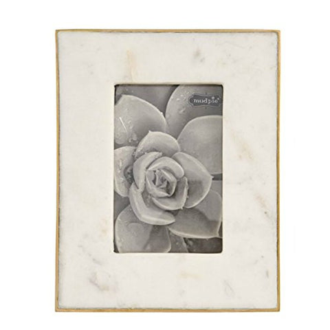 5x7 Marble & Gold Frame, 10.25x8.25-inch