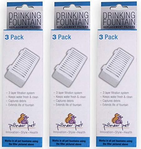 T-shaped Replacement Filter for Swan, Food+Water, Serene Fountain (3pk)