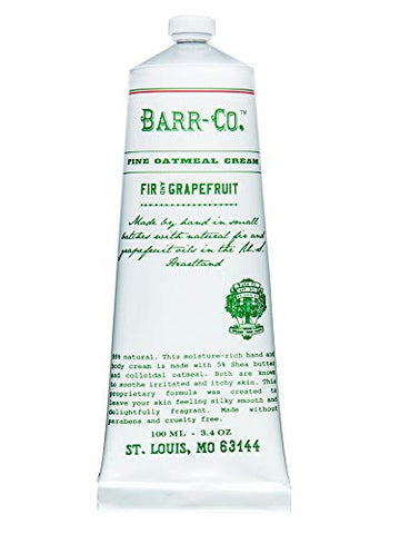 Barr-Co. Fir & Grapefruit Hand and Body Cream 3.4 oz