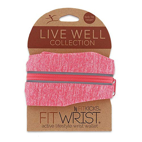 FitKicks FITWRIST Live Well Collection Women's Active Lifestyle Compact Wrist Wallet