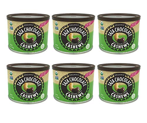Taza Dark Chocolate Covered Cashews in Tin (8oz)
