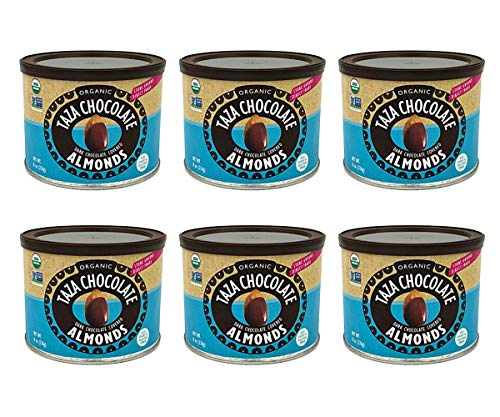 Taza Dark Chocolate Covered Almonds in Tin (8oz)