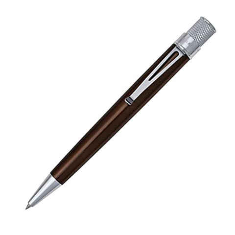 Tornado Classic Lacquer Rollerball Pen -  Brown with Chrome Trim