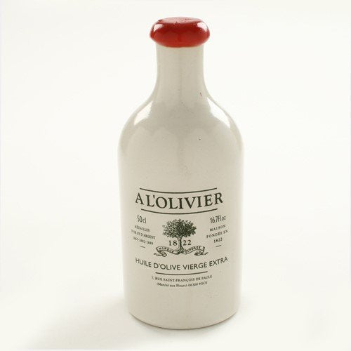A L'olivier Extra Virgin Olive Oil White Crock 500ml