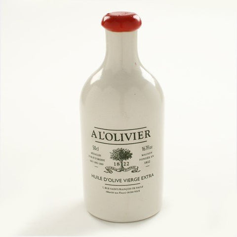 A L'olivier Extra Virgin Olive Oil White Crock 500ml
