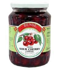 Bende Hungarian Sour Cherries in Compote Syrup, 24 oz