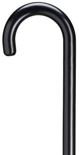 Crook Handle, 1 Inch Diameter Cane, Black