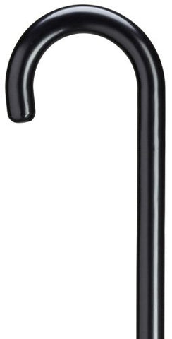 Crook Handle, 1 Inch Diameter Cane, Black