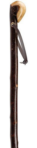 Straight Irish Blackthorn W/Leather Strap (05095)