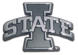 Iowa State I-State Shiny Chrome Emblem