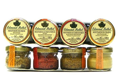 Edmond Fallot Portion Tray Pack of 4 Mustards