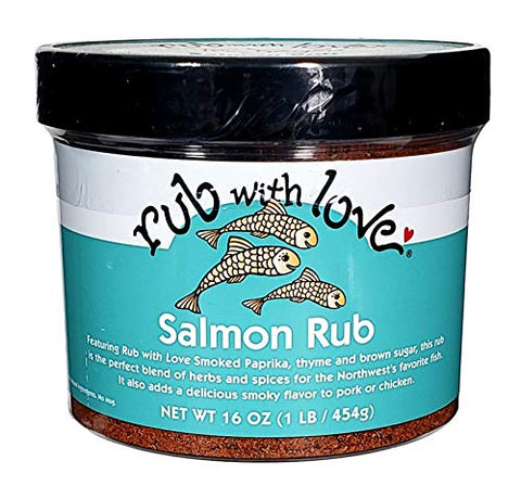 Salmon Rub, 16 oz jar