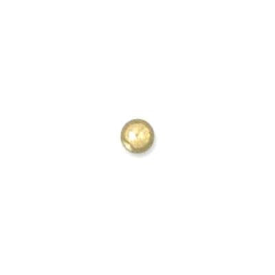 Memory Wire End Caps, 3 mm (.12 in), Round, Gold Color, 10 pc