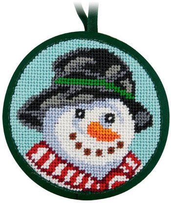 Snowman Stitch-Ups Christmas Ornaments (4" Round)