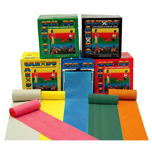 CanDo Latex Free Exercise Band - 50 yard roll - Green - medium