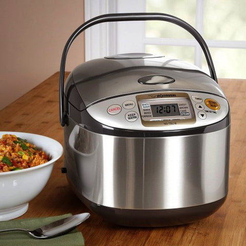 Micom Rice Cooker & Warmer - Stainless Brown, 10 cups / 1.8 liters