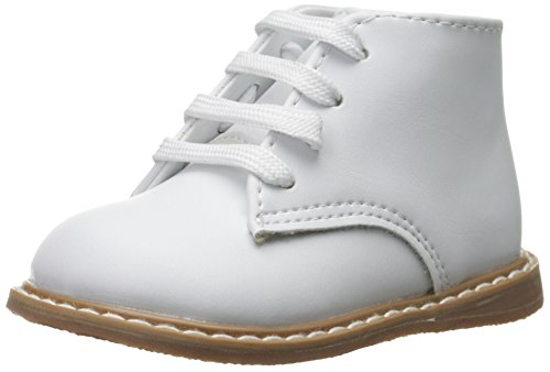Baby Deer Walking Stage - White Leather Hi Top w/Crepe Outsole - 3