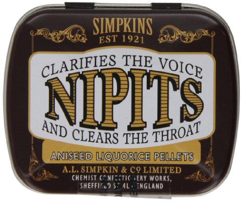 Simpkins Travel Sweets Nipits Aniseed Liquorice Pellets 0.42oz