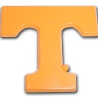 Tennessee T Powder-Coated Emblem, Orange
