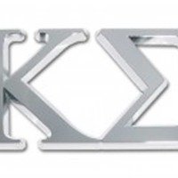 Kappa Sigma Chrome Emblem, Shiny