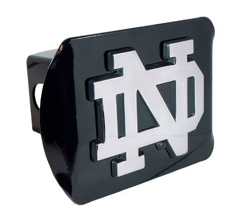 Notre Dame ND Metal Hitch Cover, Black