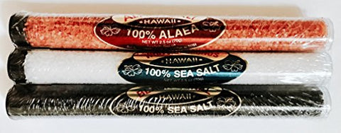 Salt Assorted Classics S/3 Tubes (Red Alaea, Black and White Sea Salt)