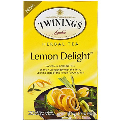 Twinings Of London Lemon Delight Herbal Teabags, 20 Count