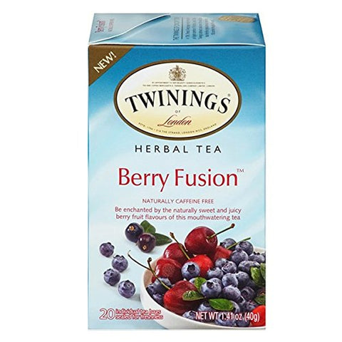 Twinings Of London Berry Fusion Herbal Teabags, 20 Count