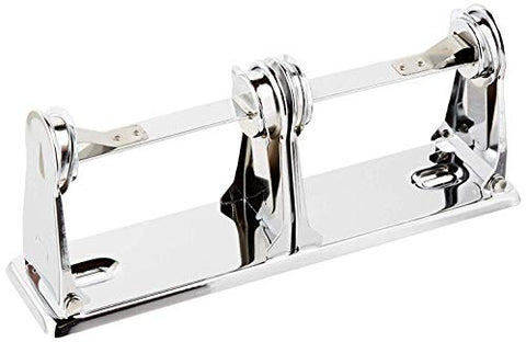 Toilet Tissue Holder, Double Roll, Chrome Plated