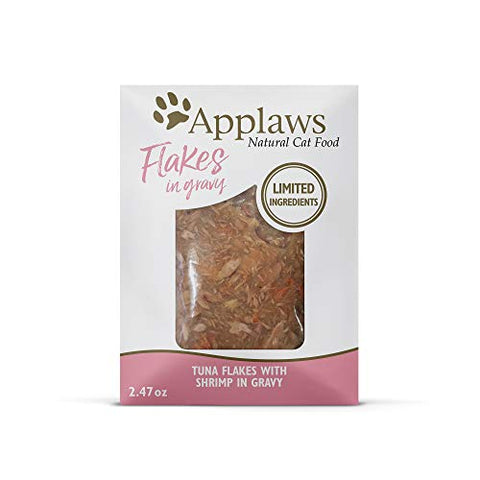 Applaws Cat Tuna Flakes with Shrimp 2.47-oz Pouch