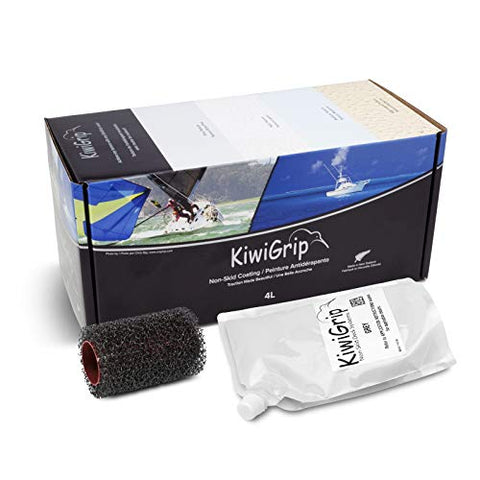 KiwiGrip Non Skid With 4in Roller  - Grey - 4 Liter