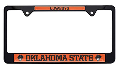 Oklahoma State Cowboys Black License Plate Frame