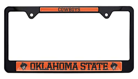 Oklahoma State Cowboys Black License Plate Frame