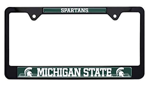 Michigan State Spartans Black License Plate Frame
