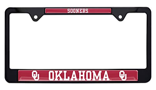 University of Oklahoma Sooners Black License Plate Frame