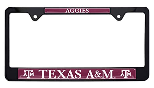Texas A&M Aggies Black License Plate Frame